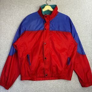 OshKosh B’gosh Colorblock Windbreaker Jacket Adult Medium Retro